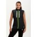 Women's Pace Running Gilet - Lightweight Windproof Reflective Trim & Two Pockets - Ebony